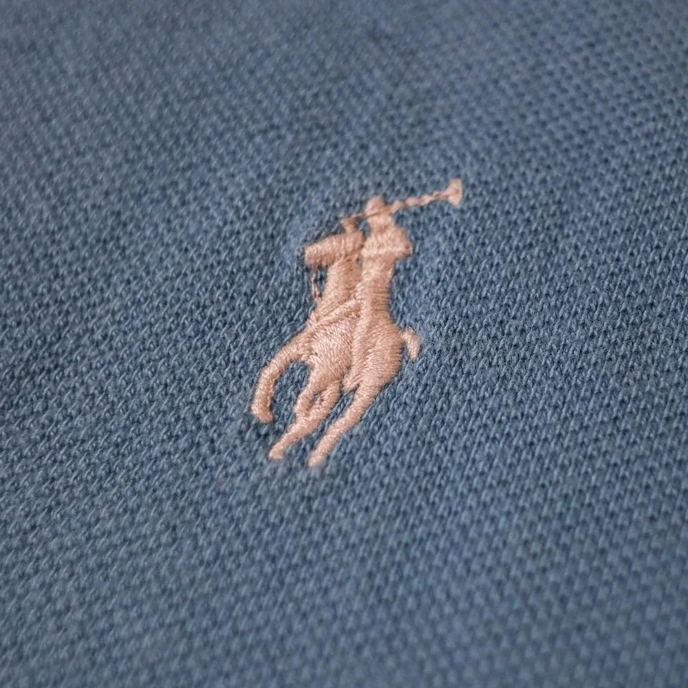Polo Ralph Lauren Polo Shirt Mens XL Blue Classic Fit Mesh Cotton White Pony